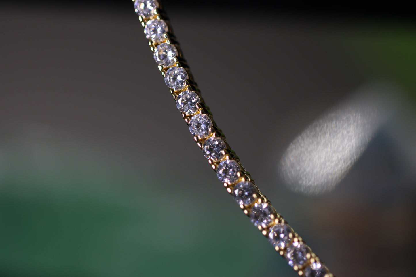 Kelly Waters Gold-plated Prong Set CZ 7.25 inch Tennis Bracelet