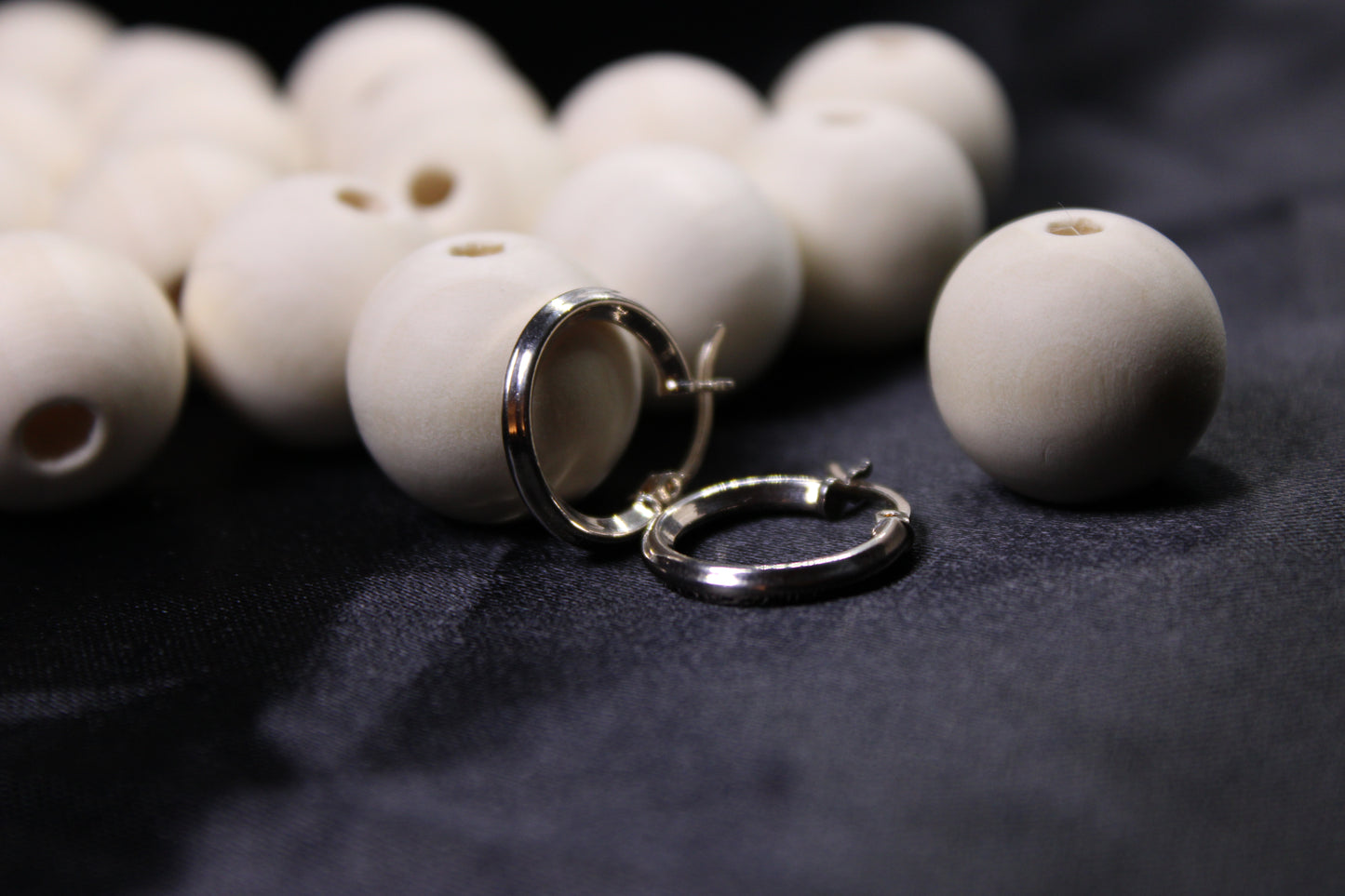 17mm Smooth Silver Small Hoop Earrings