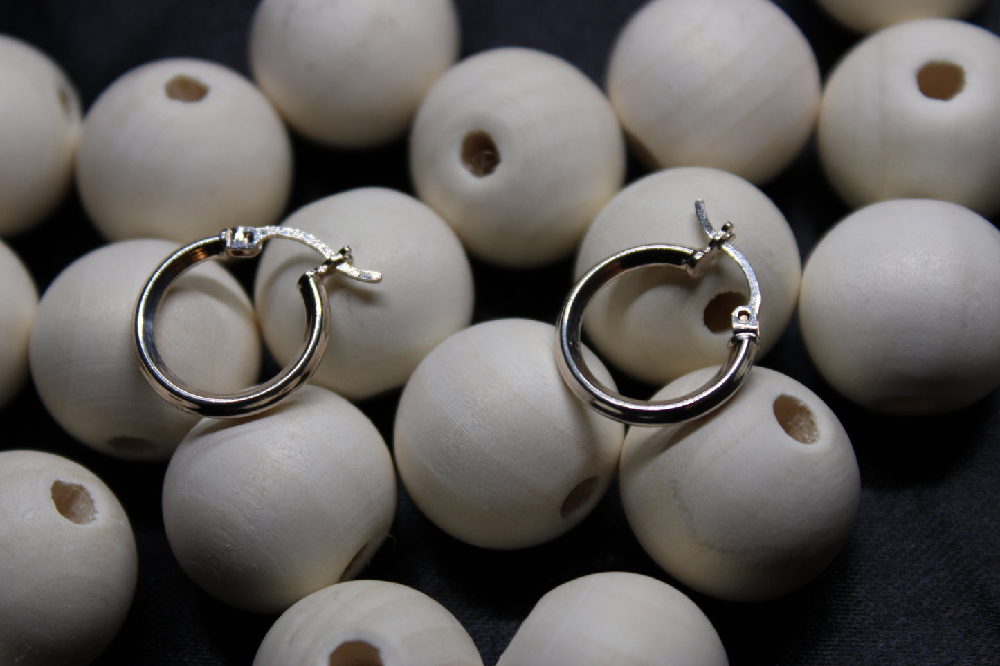 17mm Smooth Silver Small Hoop Earrings