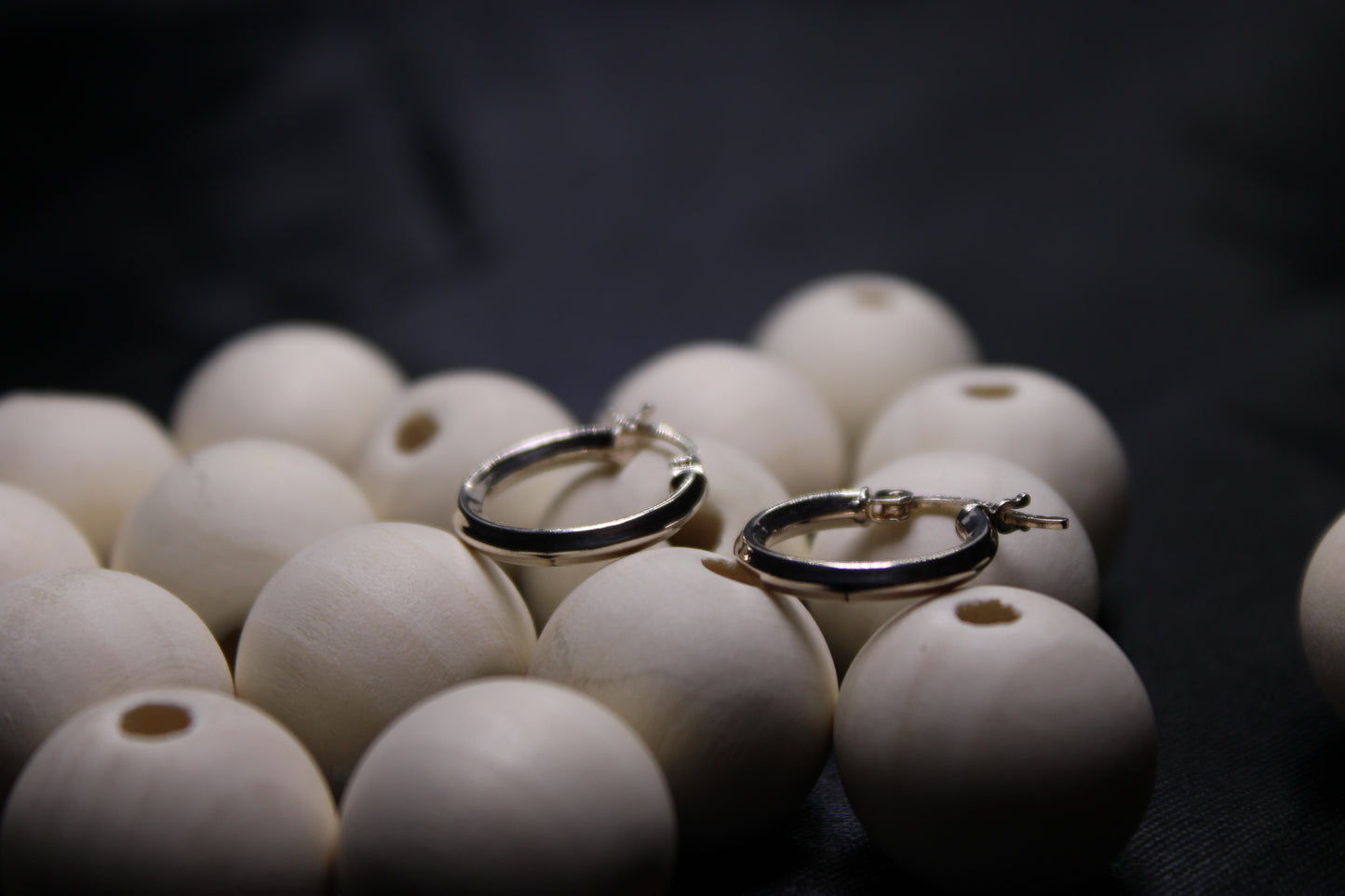 17mm Smooth Silver Small Hoop Earrings