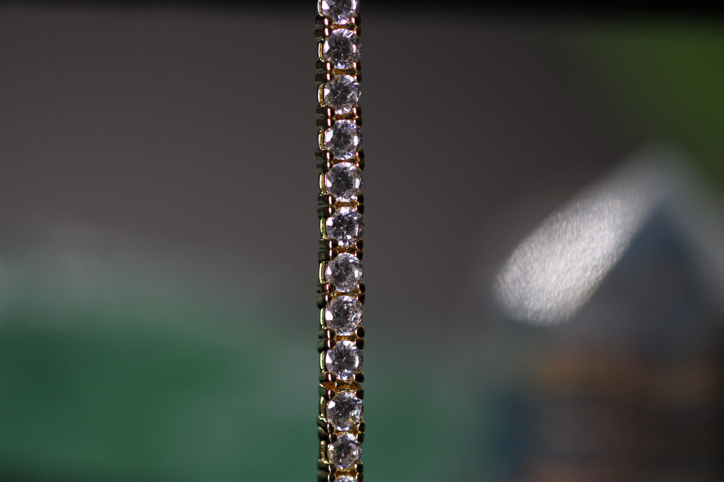 Kelly Waters Gold-plated Prong Set CZ 7.25 inch Tennis Bracelet