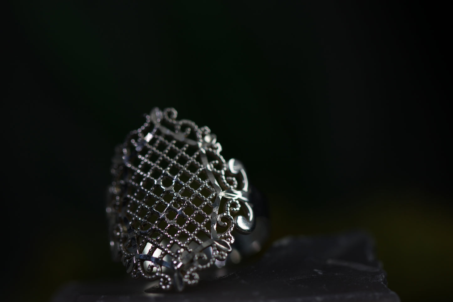 Princess Silver Ring Size 6